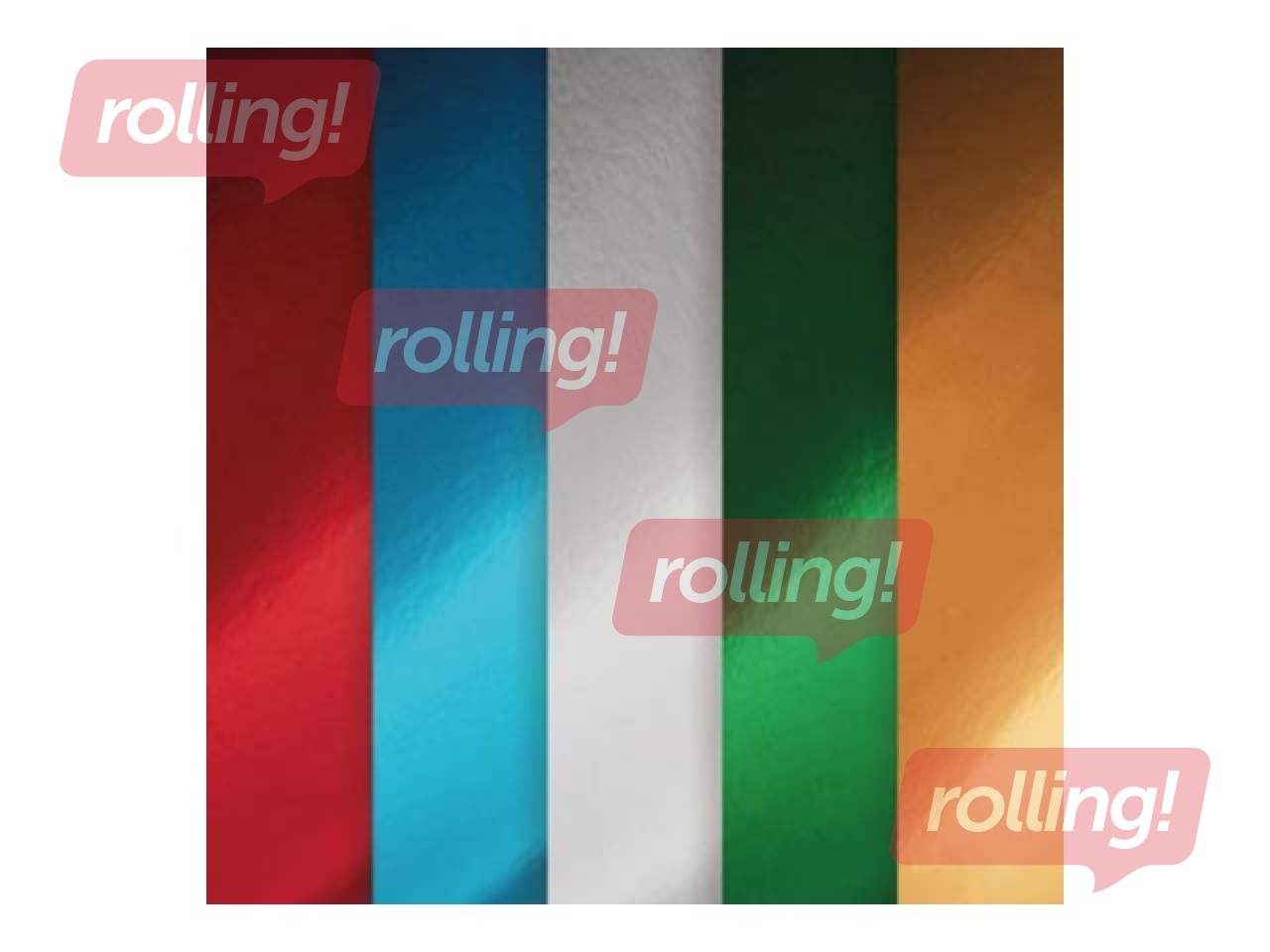 Набор картона c металлическим блеском, односторонний, А4, разные цвета, 15 листов