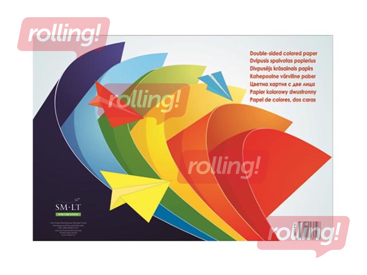 Paper, double-sided coloured, A3, 16sheets