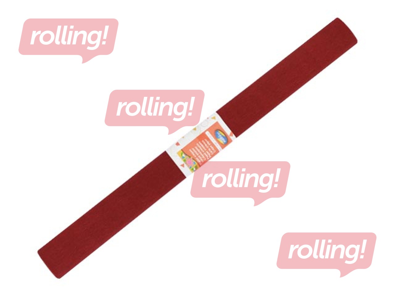 Kreppapīrs Maildor, 0.5x2.5m, bordo