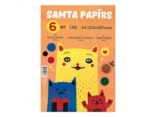 Samta papīrs, A4, 6 krāsas 