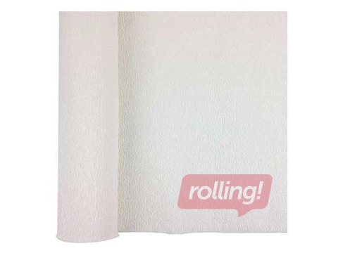Crepe paper 0.5x2m, white