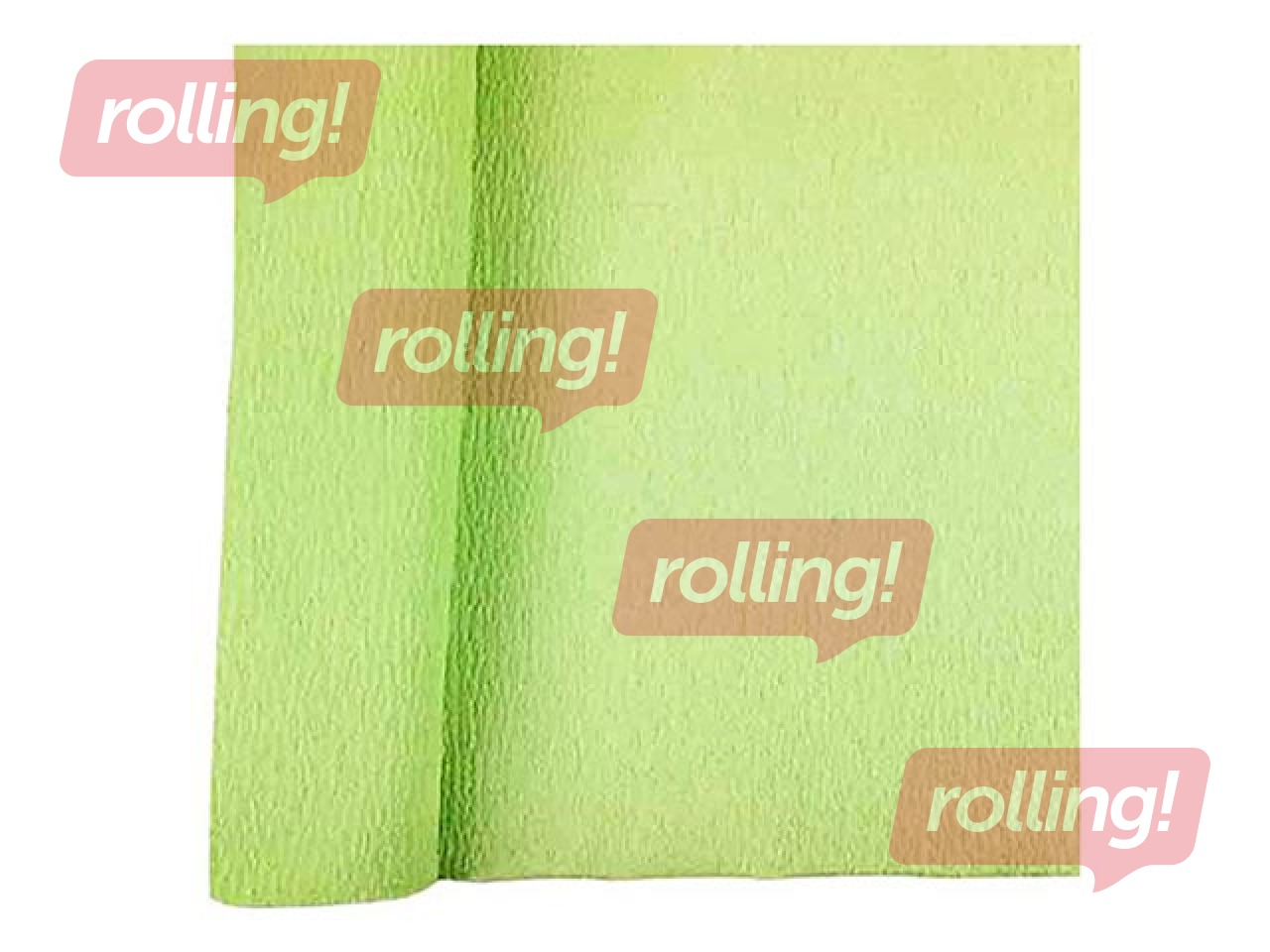 Kreppapīrs, 0.5x2m, gaiši zaļš