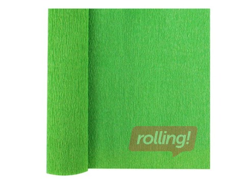 Креповая бумага, зелёная, 0.5x2м