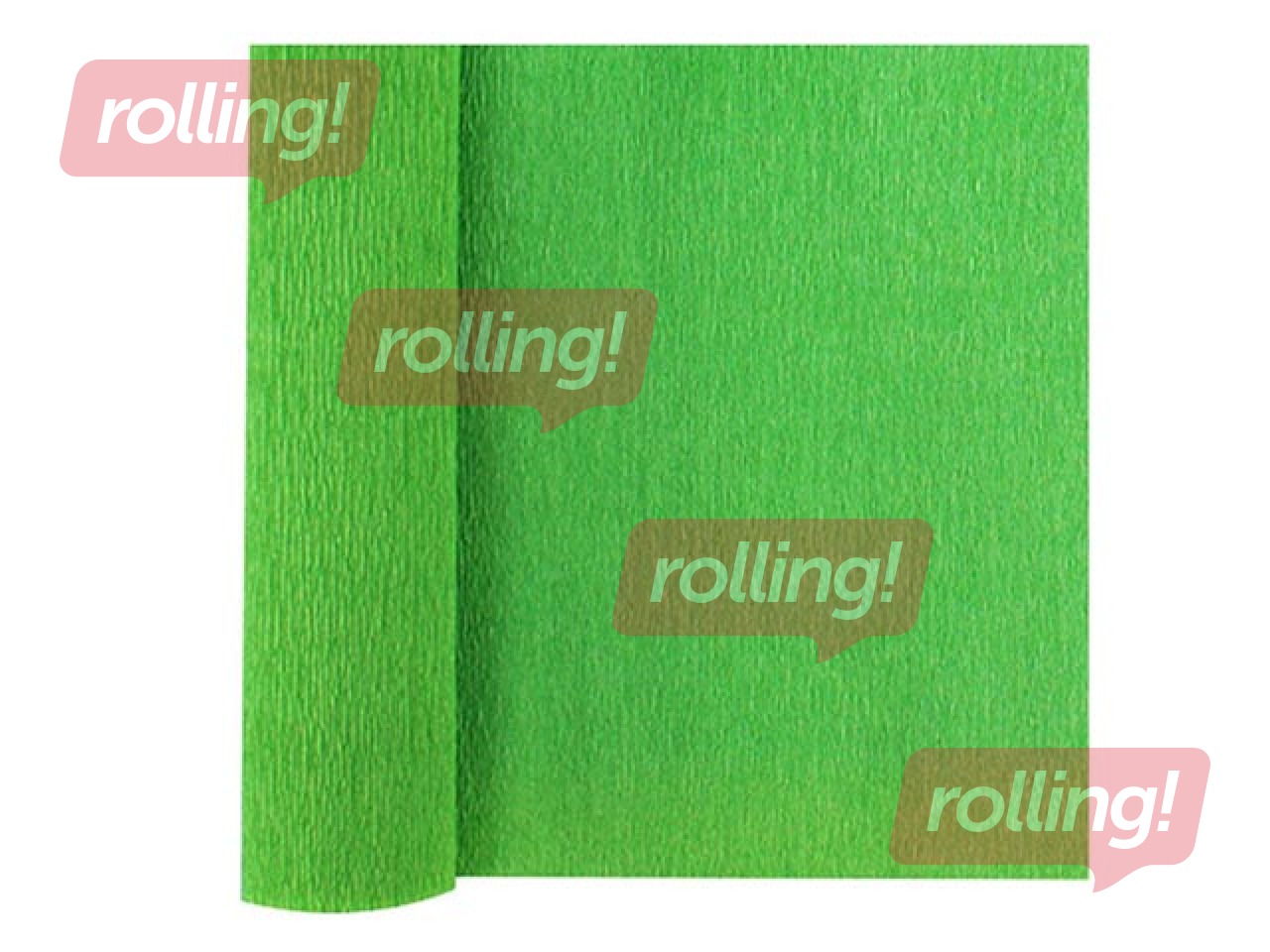 Kreppapīrs, zaļš, 0.5x2m