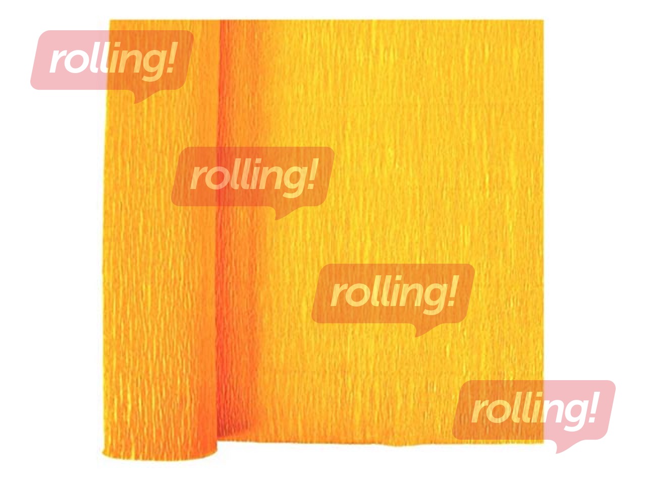 Kreppapīrs, 0.5x2m, oranžs