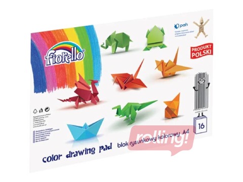 Coloured paper, double-sided, Fiorello, different colors, 120g/m², 16 sheets