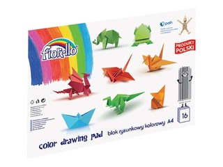 Coloured paper, double-sided, Fiorello, different colors, 120g/m², 16 sheets