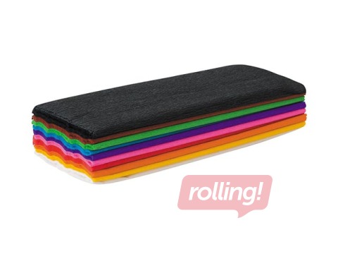 Krepp-paberite komplekt Happy Color, 25x200cm, erinevad värvid, 10 lehte