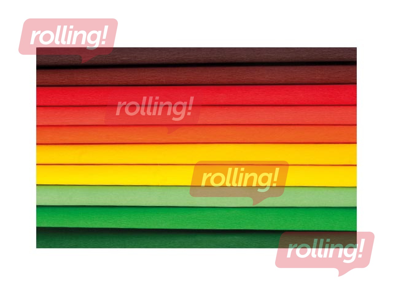 Креповая бумага Happy Color Autumn, 25x200см, разные цвета, 10 рулонов