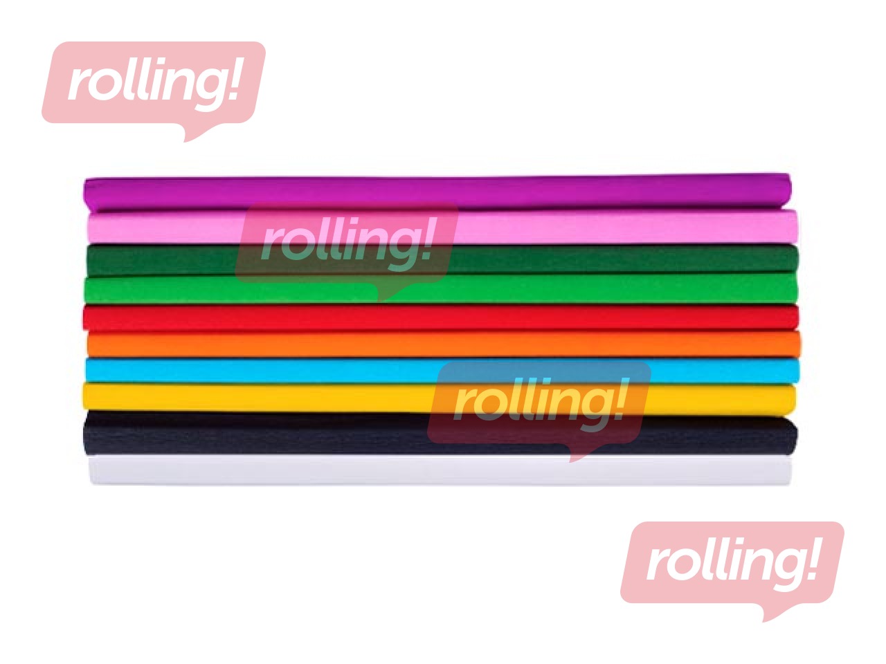 Kreppapīrs Astra, 50x200cm, dažādās krāsās, 10 ruļļi