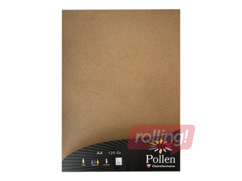 Colored paper Pollen, Craft, A4, brown, 120g/m², 50 sheets
