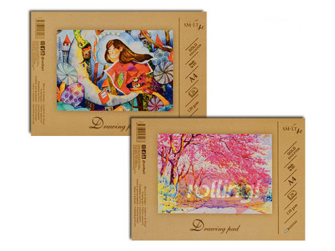 Zīmēšanas albums SM·LT, A4, 120g/m², 20 loksnes