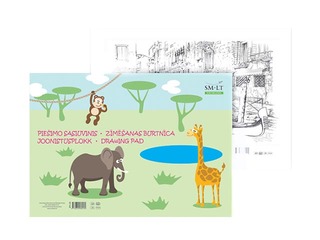 Zīmēšanas albums SM·LT, A3, 120g/m², 20 loksnes
