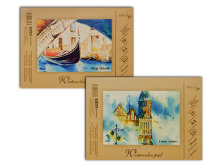 Акварельный альбом, A4, 200г/м², 10 листов