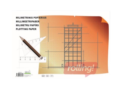Drafting of a millimeter paper A3, 20 sheets