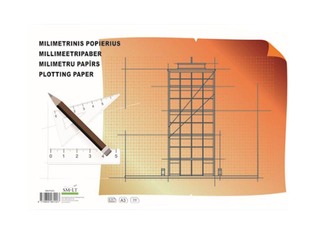 Drafting of a millimeter paper A4, 20 sheets, glued