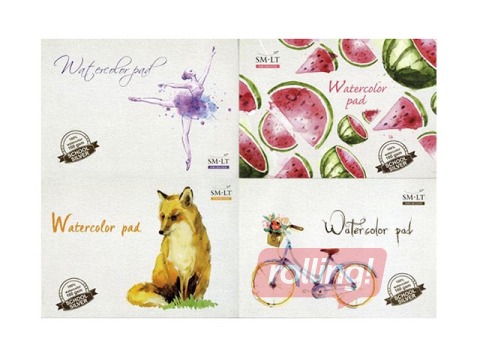 Joonistusplokk vesivärvidele, A4, 160g/m², 20 lehte