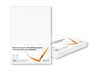 Akvareļu papīrs SM·LT, A3, 200g/m², 100 loksnes