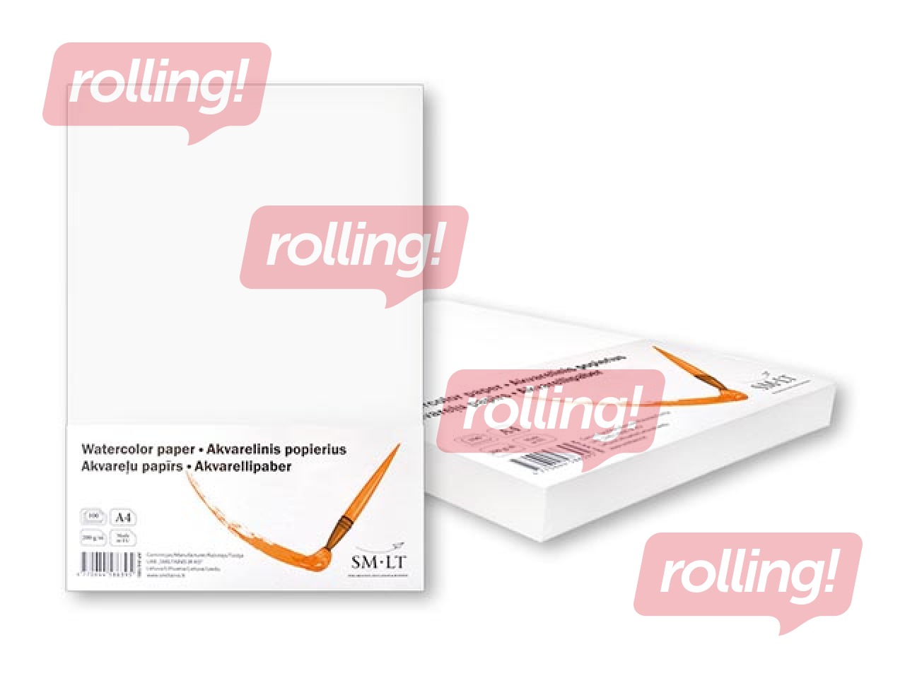 Watercolor paper SM·LT, A4, 200g/m², 100 sheets