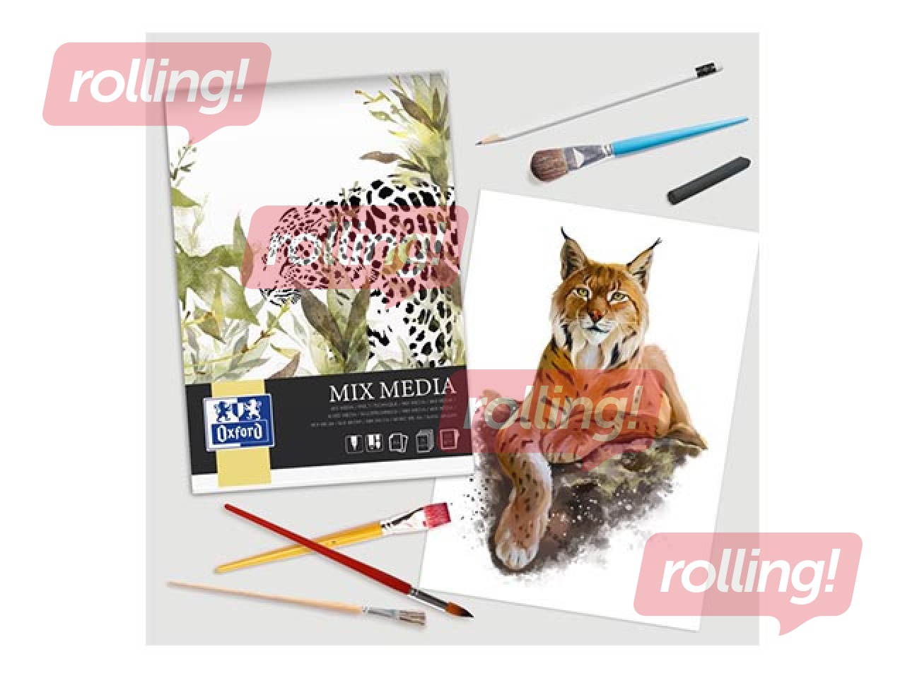 Joonistusplokk Oxford, A4, 225g/m², 25 lehte