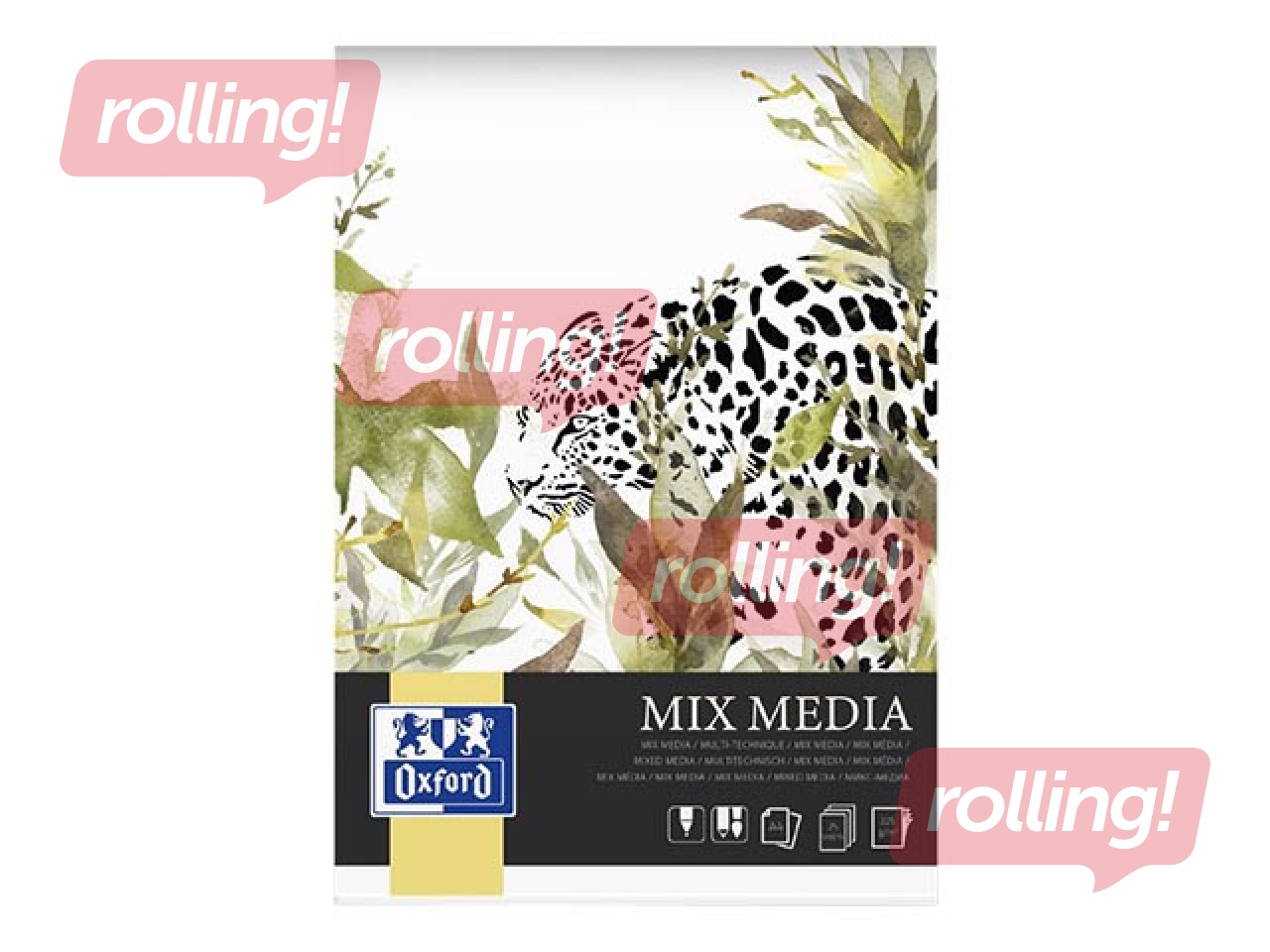 Zīmēšanas albums Oxford, A4, 225g/m², 25 loksnes