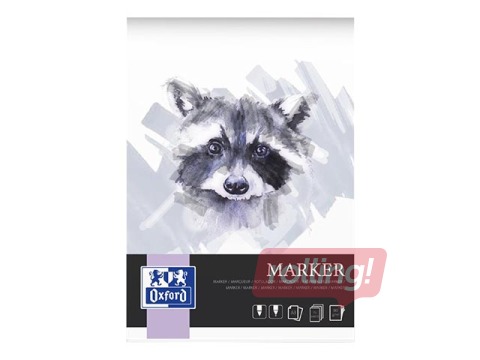 Zīmēšanas albums marķieriem Oxford, A3, 180g/m², 15 loksnes