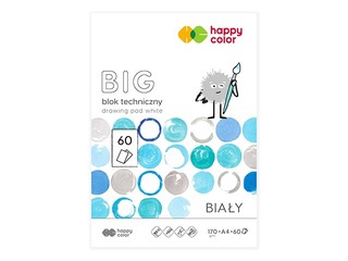 Zīmēšanas albums Happy Color, A4, 170g/m², 60 baltas loksnes