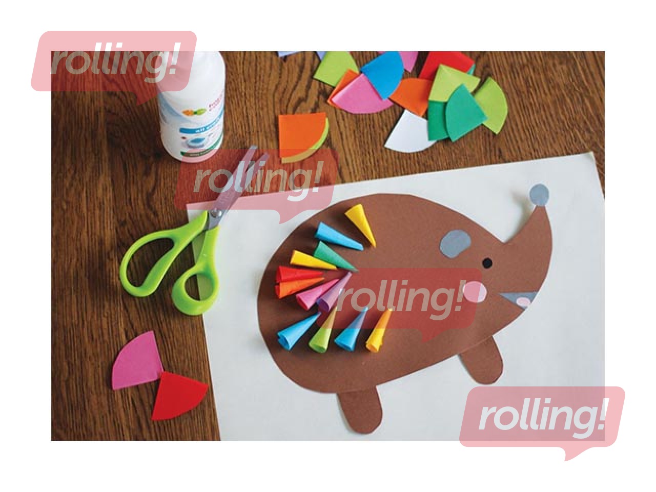 Kartons Happy Color, A4, 220g/m², 10 krāsainas loksnes