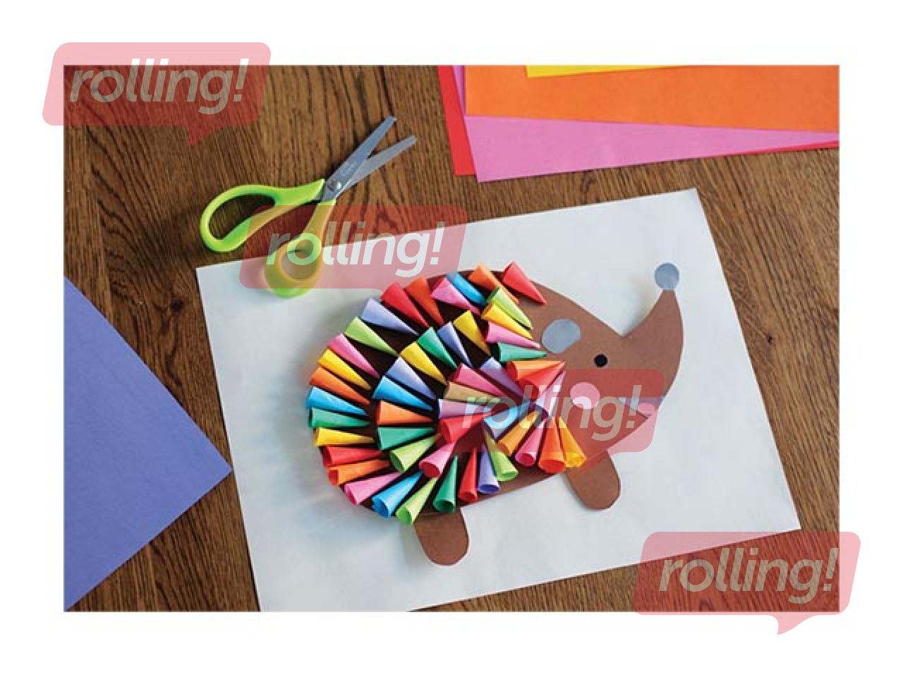 Kartons Happy Color, A4, 220g/m², 10 krāsainas loksnes