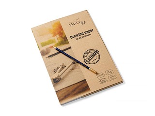 Zīmēšanas papīrs SM·LT, A4, 190 g/m², 20 loksnes