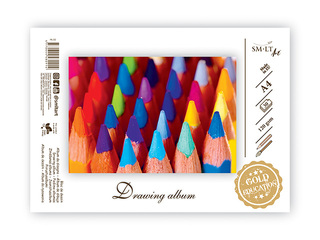 Zīmēšanas albums SM·LT, A4, 120 g/m2, 30 loksnes
