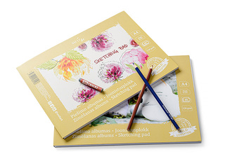 Zīmēšanas albums SM·LT, A4, 120 g/m2, 48 loksnes