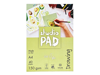 Joonistuspaberiplokk SM·LT, 150g/m², A4, 40 lehte
