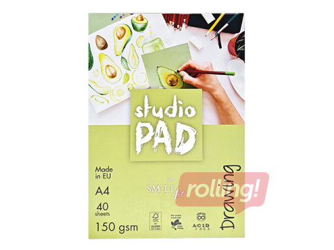 Zīmēšanas albums, SM·LT, 150 g/m2, A4, 40 loksnes