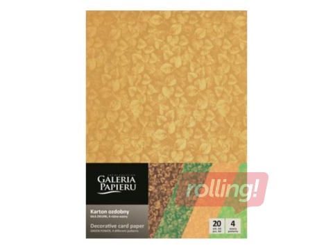 Dizaina papīrs The Power of Green, A4, 200g/m², 20 loksnes, 4 krāsas