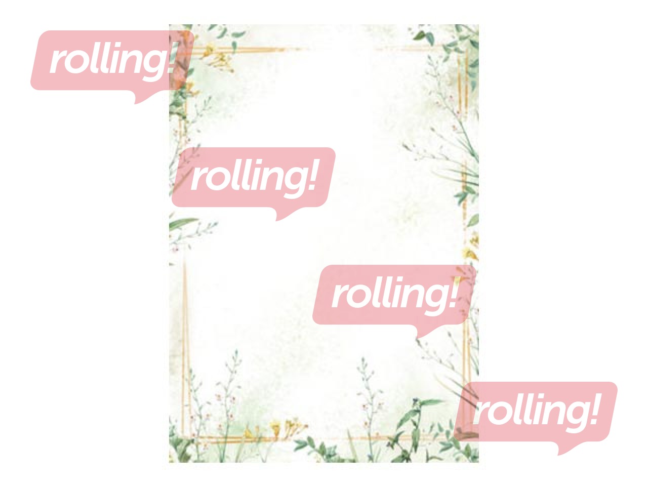 Decorative paper Meadow Sheet, A4, 100g/m², 50 sheets