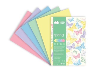 Deco drawing pad Spring, A4, 170g/m², 20 sheets, 5 shades