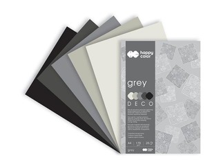 Дизайнерский бумажный блок Grey, A4, серого тона, 170г/м², 20 листов