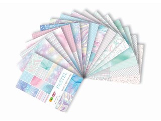 Дизайнерская бумага с мотивом Pastel, A4, 80г/м², 15 листов, 26 мотивов