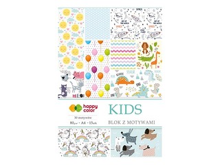 Дизайнерская бумага с мотивом KIDS, A4, 80г/м², 15 листов, 30 мотивов