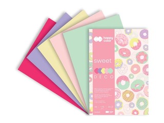Deco drawing pad Sweet, A4, 170g/m², 20 sheets, 5 shades