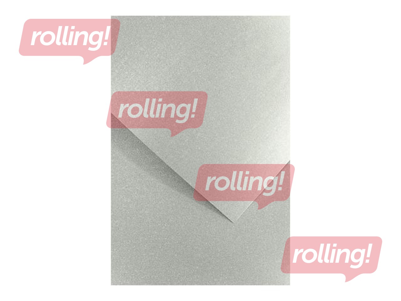 Dizaina papīrs Millenium, sudraba,  A4, 180g/m2, 20 loksnes