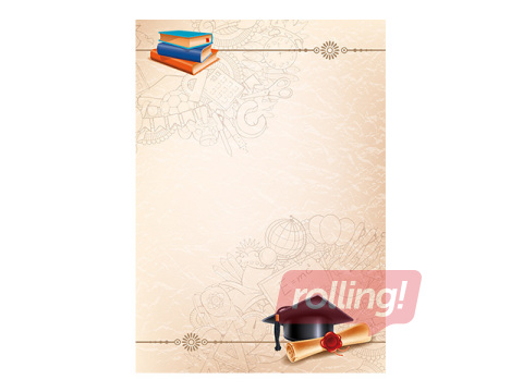 Dizaina papīrs BIRETTA, Certificate, 170g/m², A4, 25 loksnes