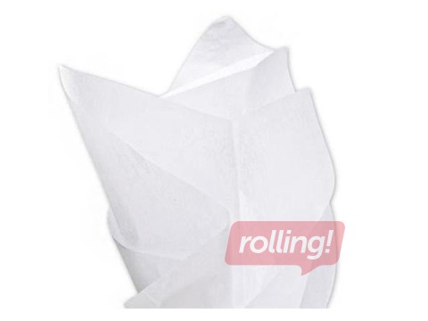 Silk paper decorative Blanc 100, 18g/m², 50x75cm, 24 sheets