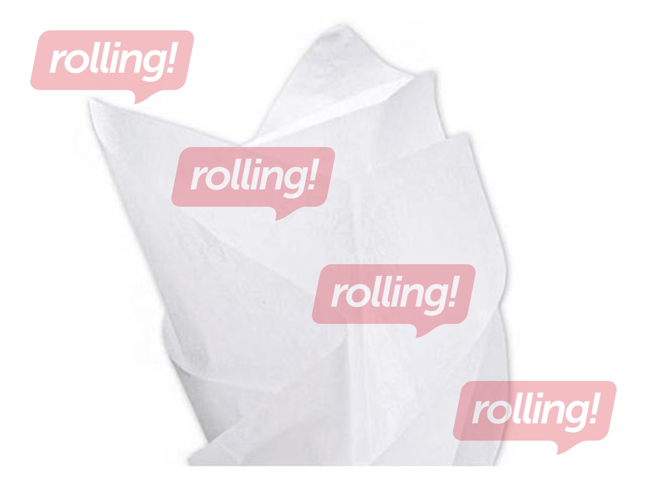 Silk paper decorative Blanc 100, 18g/m², 50x75cm, 24 sheets