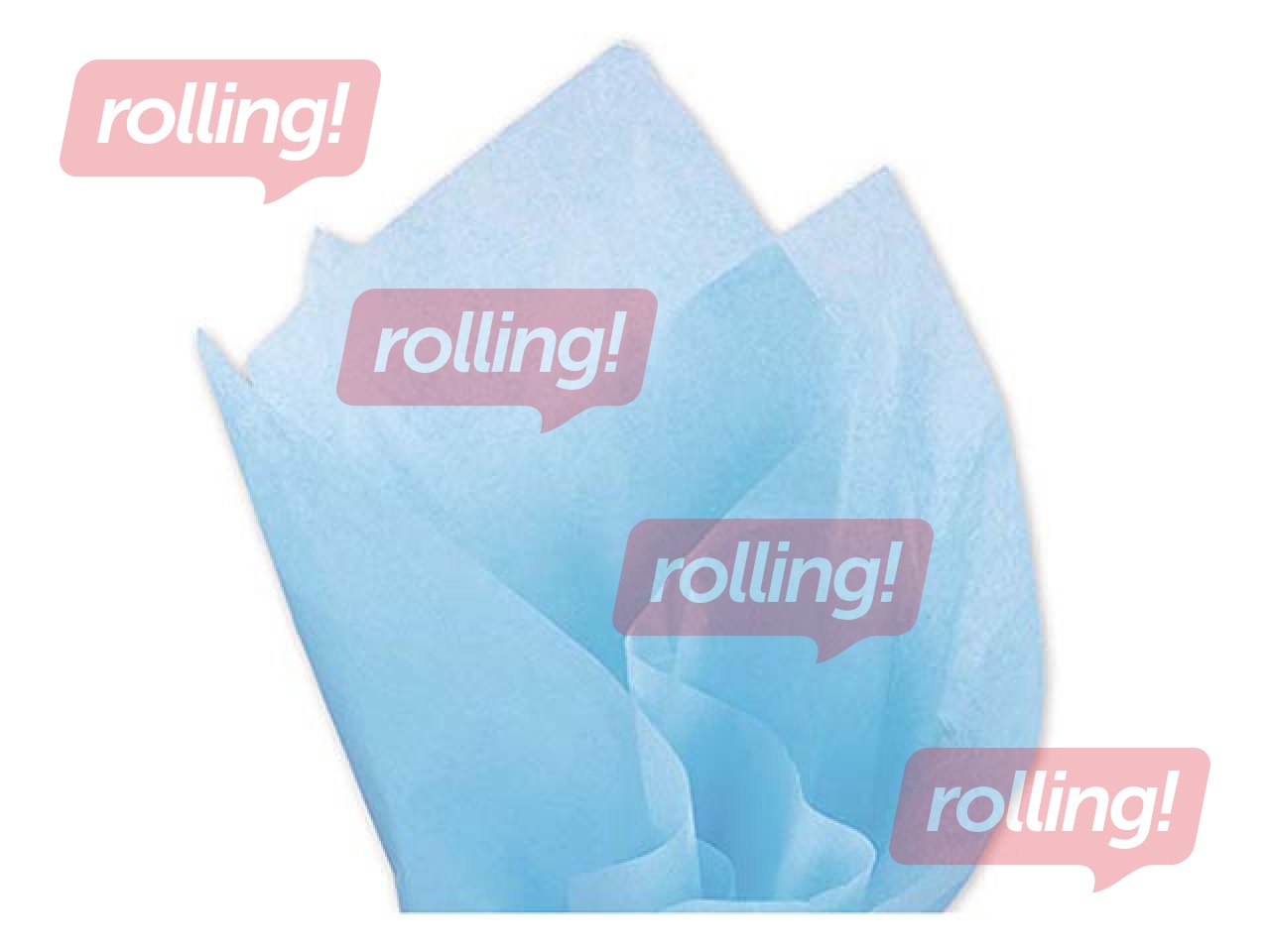 Zīdpapīrs dekoratīvais Bleu ciel 33, 18 g/m2, 50 x 75 cm, 24 loksnes