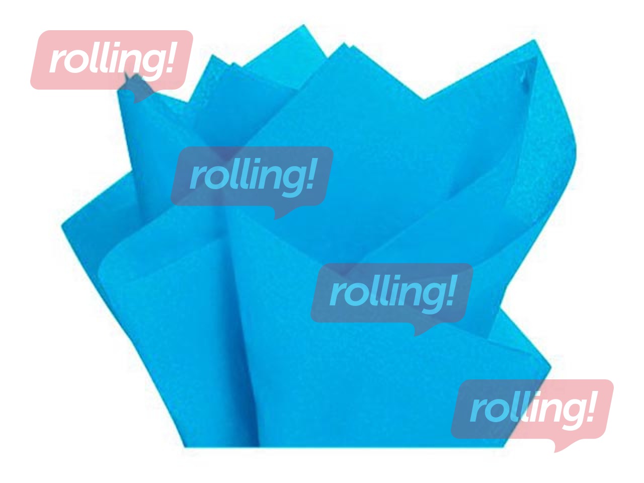 Zīdpapīrs dekoratīvais Bleu turquoise 34, 18g/m², 50x75cm, 24 loksnes