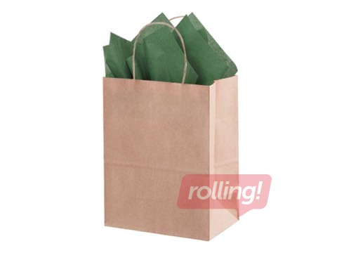 Silk paper decorative Vert bouteille 54, 18g/m², 50x75cm, 24 sheets