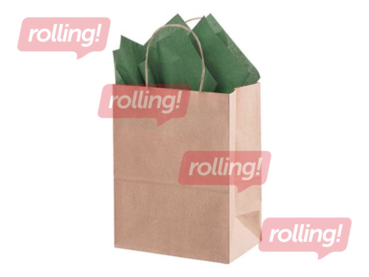 Silk paper decorative Vert bouteille 54, 18g/m², 50x75cm, 24 sheets