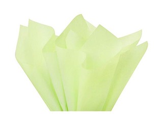 Zīdpapīrs dekoratīvais Vert amande 74, 18 g/m2, 50 x 75 cm, 24 loksnes